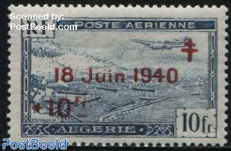 Algérie timbre poste N°247b variété double surcharge, bdf neuf**. -  Philantologie