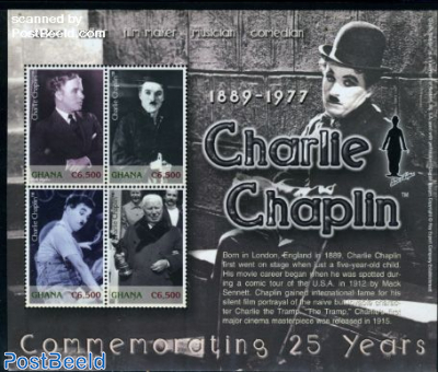 Charles Chaplin 4v m/s