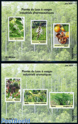 Medicinal plants 2 s/s (cardboard without gum)
