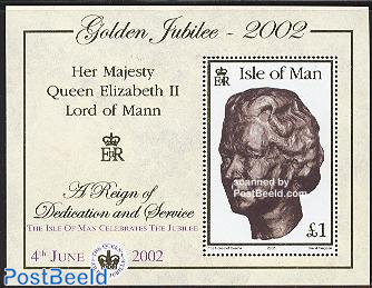 Golden jubilee overprinted s/s 4th june 2002
